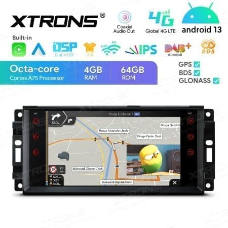 Rádio Xtrons Android 13 7" Octa-Core 4GB 64GB Jeep, Dodge e Chrysler - Image 7