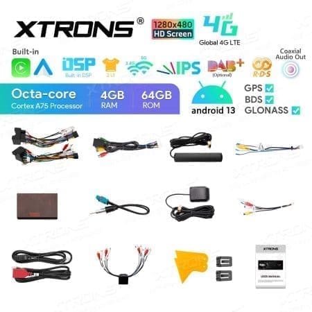 Rádio Xtrons Android 13 8.8" Octa-Core 4GB 64GB Audi A4 B6 B7 Seat Exeo - Image 11