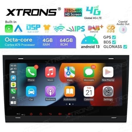 Rádio Xtrons Android 13 8.8" Octa-Core 4GB 64GB Audi A4 B6 B7 Seat Exeo - Image 4