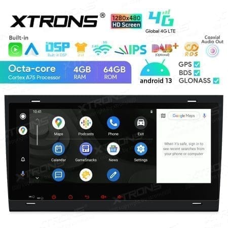 Rádio Xtrons Android 13 8.8" Octa-Core 4GB 64GB Audi A4 B6 B7 Seat Exeo - Image 5