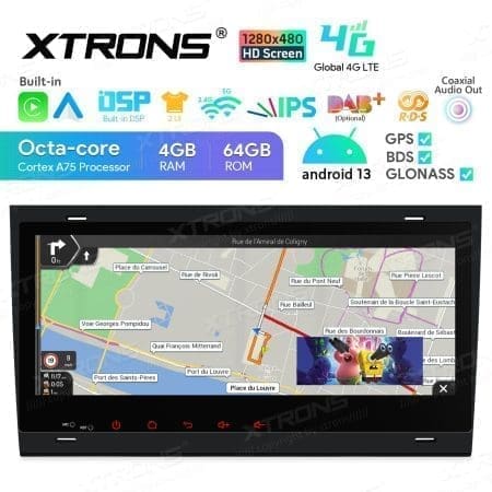 Rádio Xtrons Android 13 8.8" Octa-Core 4GB 64GB Audi A4 B6 B7 Seat Exeo - Image 6