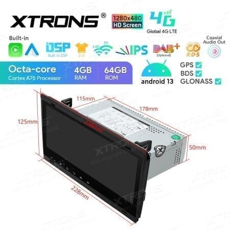Rádio Xtrons Android 13 8.8" Octa-Core 4GB 64GB Audi A4 B6 B7 Seat Exeo - Image 10