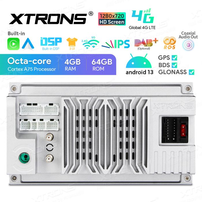 Rádio Xtrons Android 13 Octa-core 4GB 64GB Mercedes CLK W209 05+W203 04+ 8" 4G - Image 11