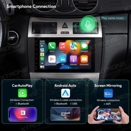 Rádio Xtrons Android 13 Octa-core 4GB 64GB Mercedes CLK W209 05+W203 04+ 8" 4G - Image 16