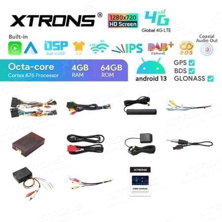 Rádio Xtrons Android 13 9" Octa-core 4GB 64GB Porsche Cayenne 2003-2010 - Image 12