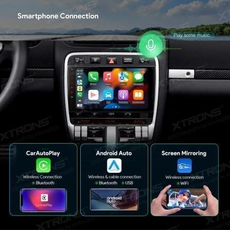 Rádio Xtrons Android 13 9" Octa-core 4GB 64GB Porsche Cayenne 2003-2010 - Image 14