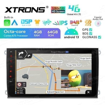 Rádio Xtrons Android 13 9" Octa-core 4GB 64GB Porsche Cayenne 2003-2010 - Image 7