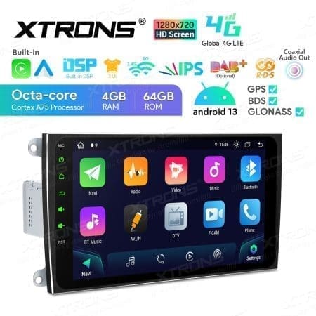 Rádio Xtrons Android 13 9" Octa-core 4GB 64GB Porsche Cayenne 2003-2010 - Image 8