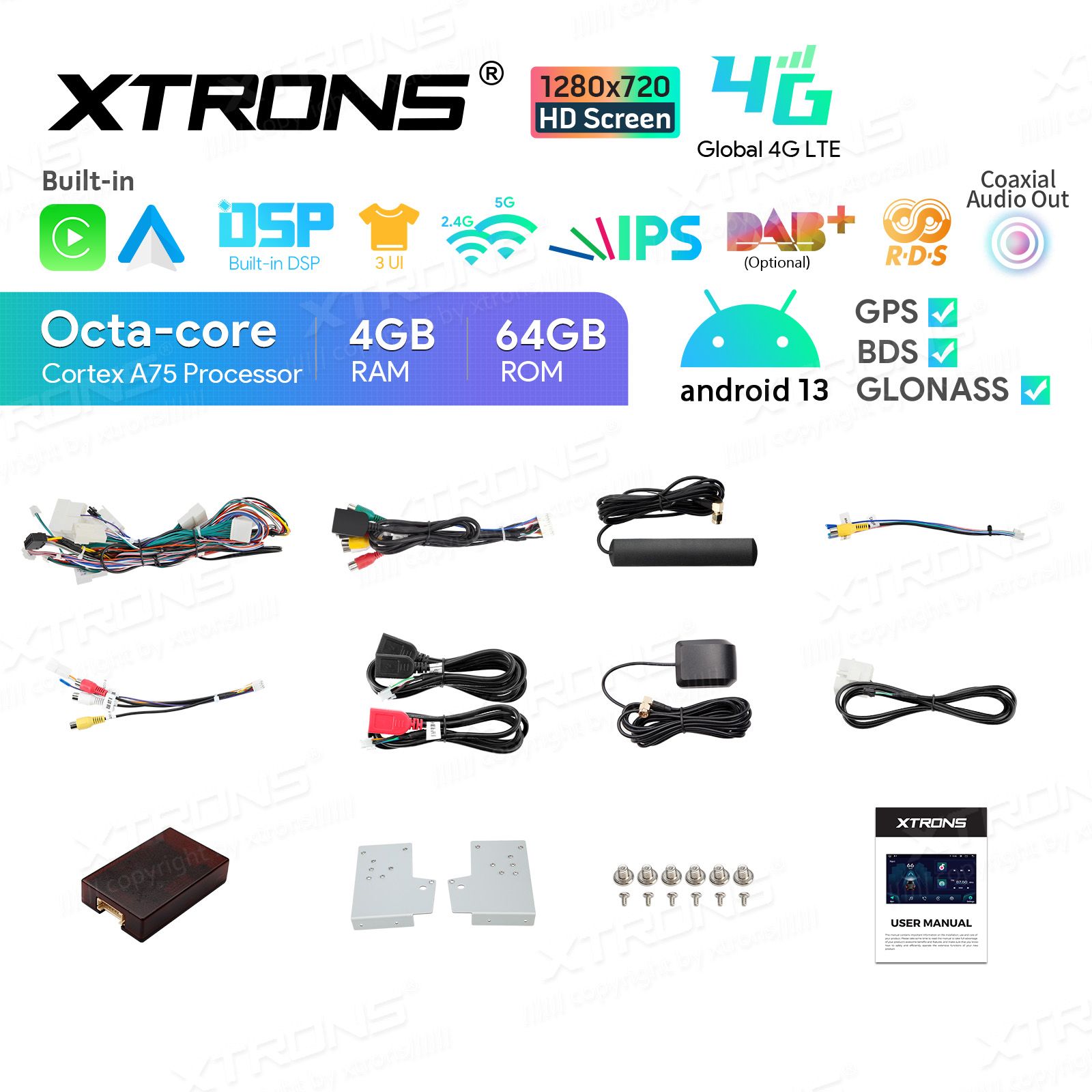 Rádio Xtrons Android 13 10.1" Octa-Core 4GB 64GB Lexus IS200/IS220/IS250/IS300/IS350 Saloon 2006-2012 - Image 6