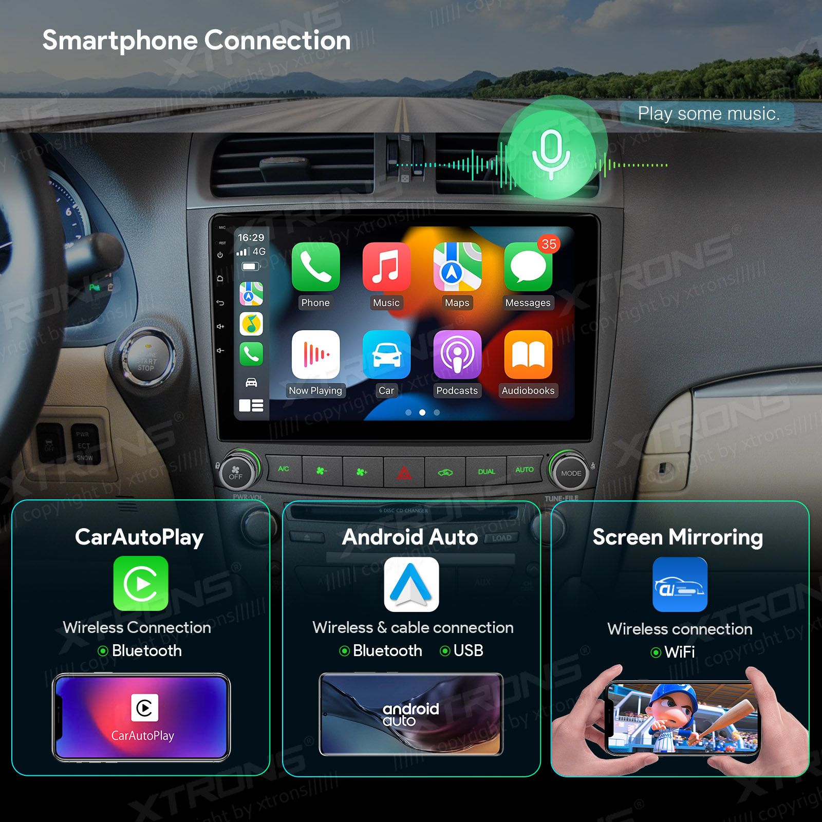 Rádio Xtrons Android 13 10.1" Octa-Core 4GB 64GB Lexus IS200/IS220/IS250/IS300/IS350 Saloon 2006-2012 - Image 7