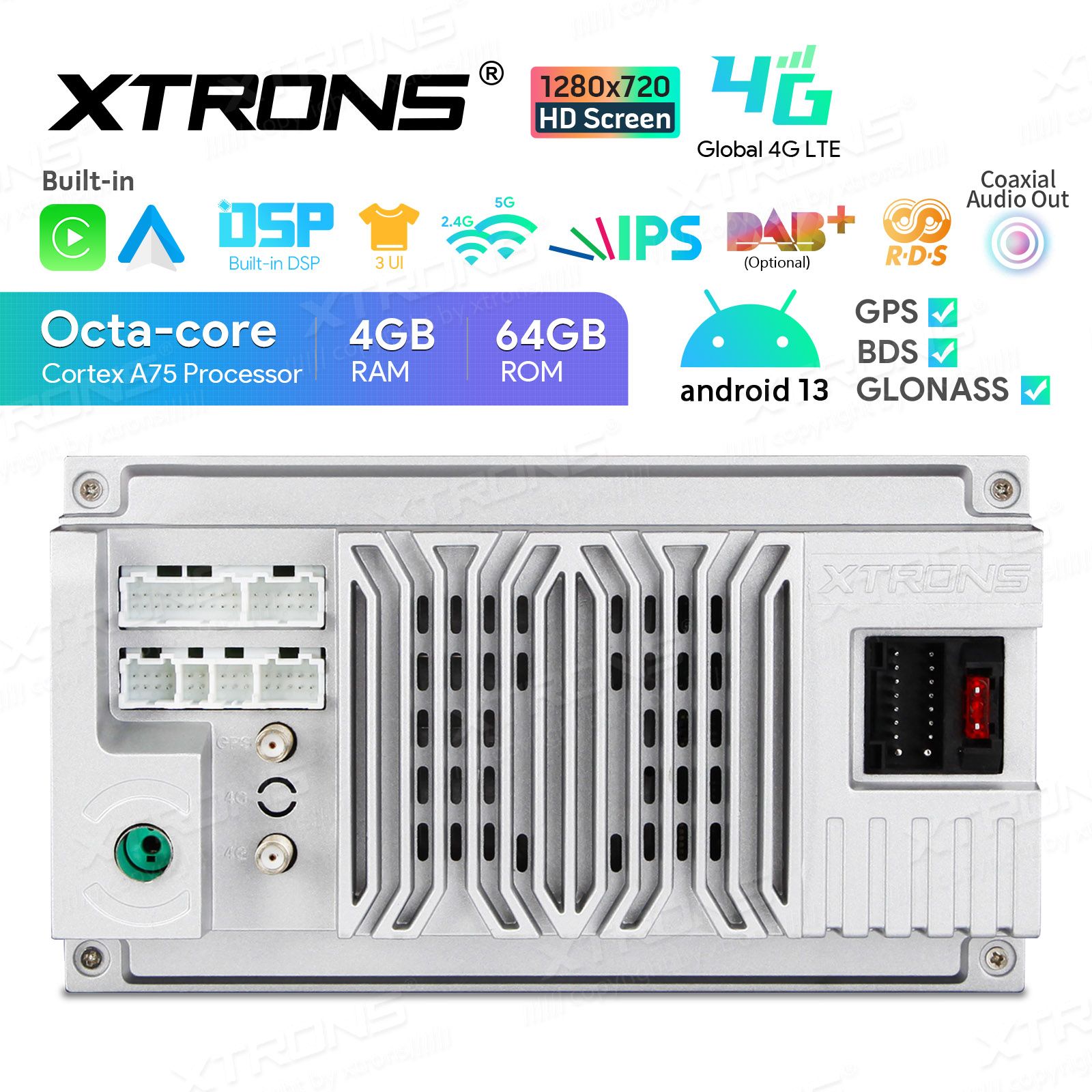 Rádio Xtrons Android 13 10.1" Octa-Core 4GB 64GB Lexus IS200/IS220/IS250/IS300/IS350 Saloon 2006-2012 - Image 2