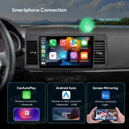 Rádio Xtrons Android 13 10.1" Octa-core Mitsubishi Lancer Evolution 4GB 64GB 2007-2017 - Image 14