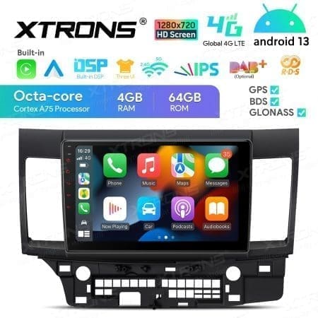 Rádio Xtrons Android 13 10.1" Octa-core Mitsubishi Lancer Evolution 4GB 64GB 2007-2017 - Image 5