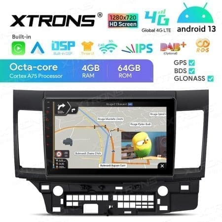 Rádio Xtrons Android 13 10.1" Octa-core Mitsubishi Lancer Evolution 4GB 64GB 2007-2017 - Image 7