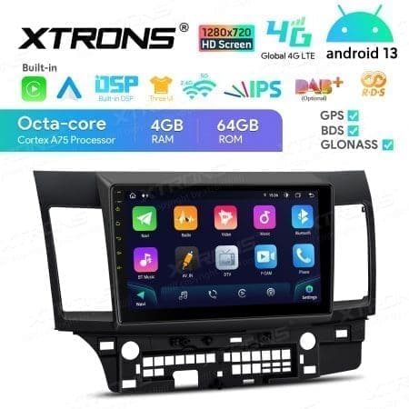 Rádio Xtrons Android 13 10.1" Octa-core Mitsubishi Lancer Evolution 4GB 64GB 2007-2017 - Image 8