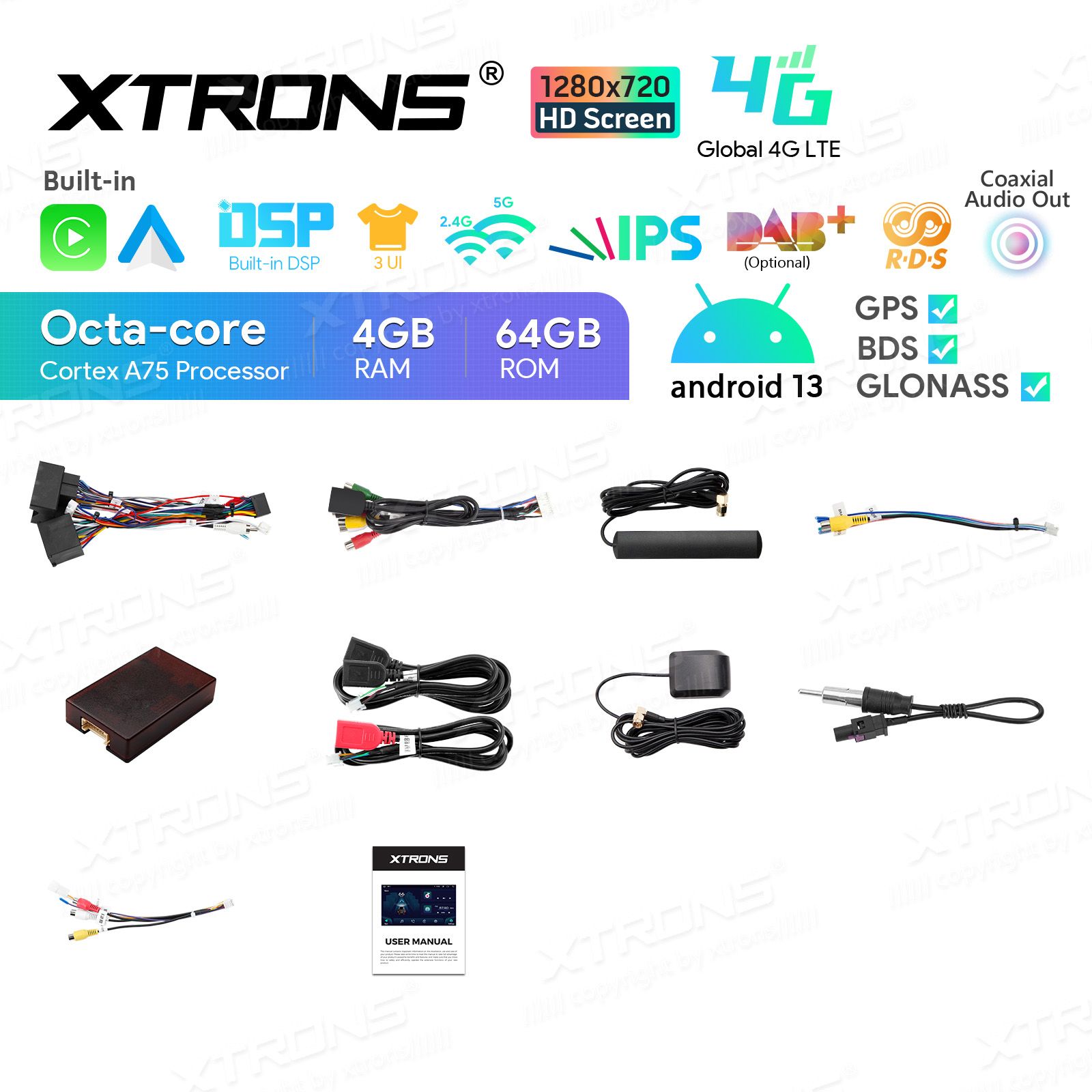 Rádio Xtrons Android 13 9" Octa-core 4GB 64GB BMW Série 3 E46 Rover 75 MG ZT - Image 6