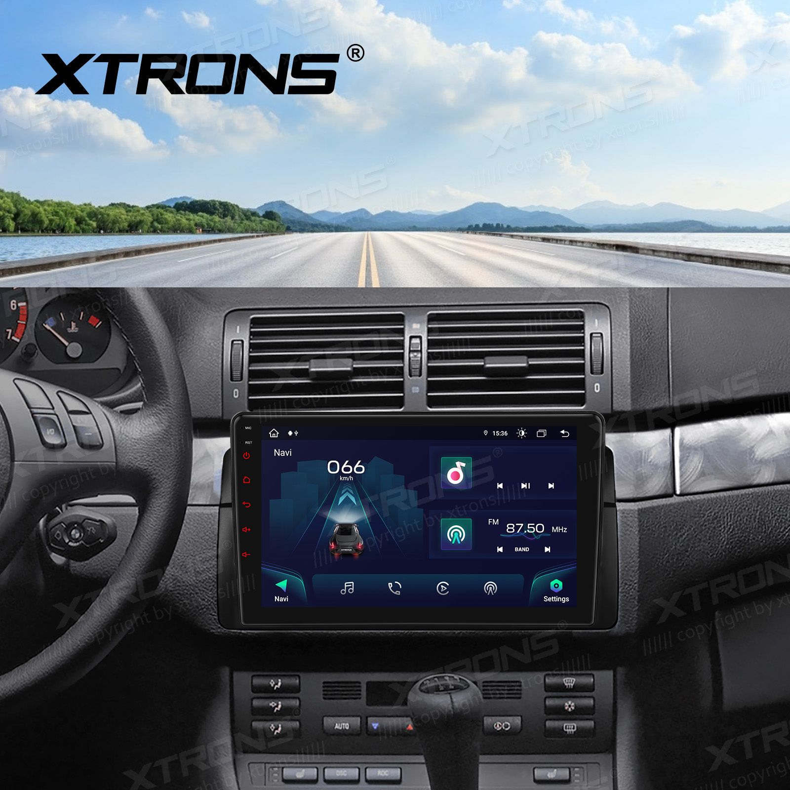Rádio Xtrons Android 13 9" Octa-core 4GB 64GB BMW Série 3 E46 Rover 75 MG ZT - Image 7