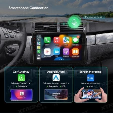 Rádio Xtrons Android 13 9" Octa-core 4GB 64GB BMW Série 3 E46 Rover 75 MG ZT - Image 15