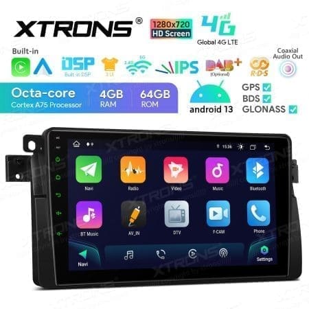 Rádio Xtrons Android 13 9" Octa-core 4GB 64GB BMW Série 3 E46 Rover 75 MG ZT - Image 8