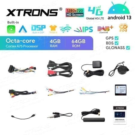 Rádio Xtrons Android 13 9" Octa-core 4GB 64GB Fiat 500X 2015-2020 - Image 12