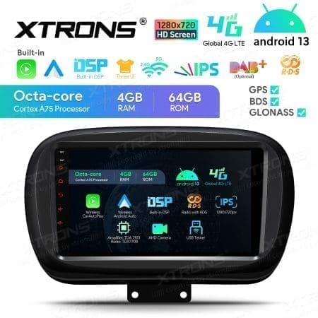 Rádio Xtrons Android 13 9" Octa-core 4GB 64GB Fiat 500X 2015-2020 - Image 14