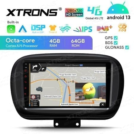 Rádio Xtrons Android 13 9" Octa-core 4GB 64GB Fiat 500X 2015-2020 - Image 7