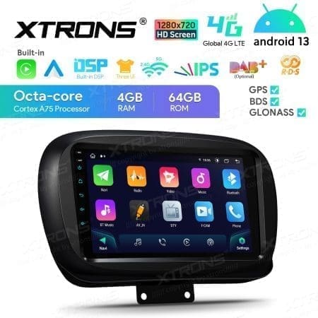Rádio Xtrons Android 13 9" Octa-core 4GB 64GB Fiat 500X 2015-2020 - Image 8