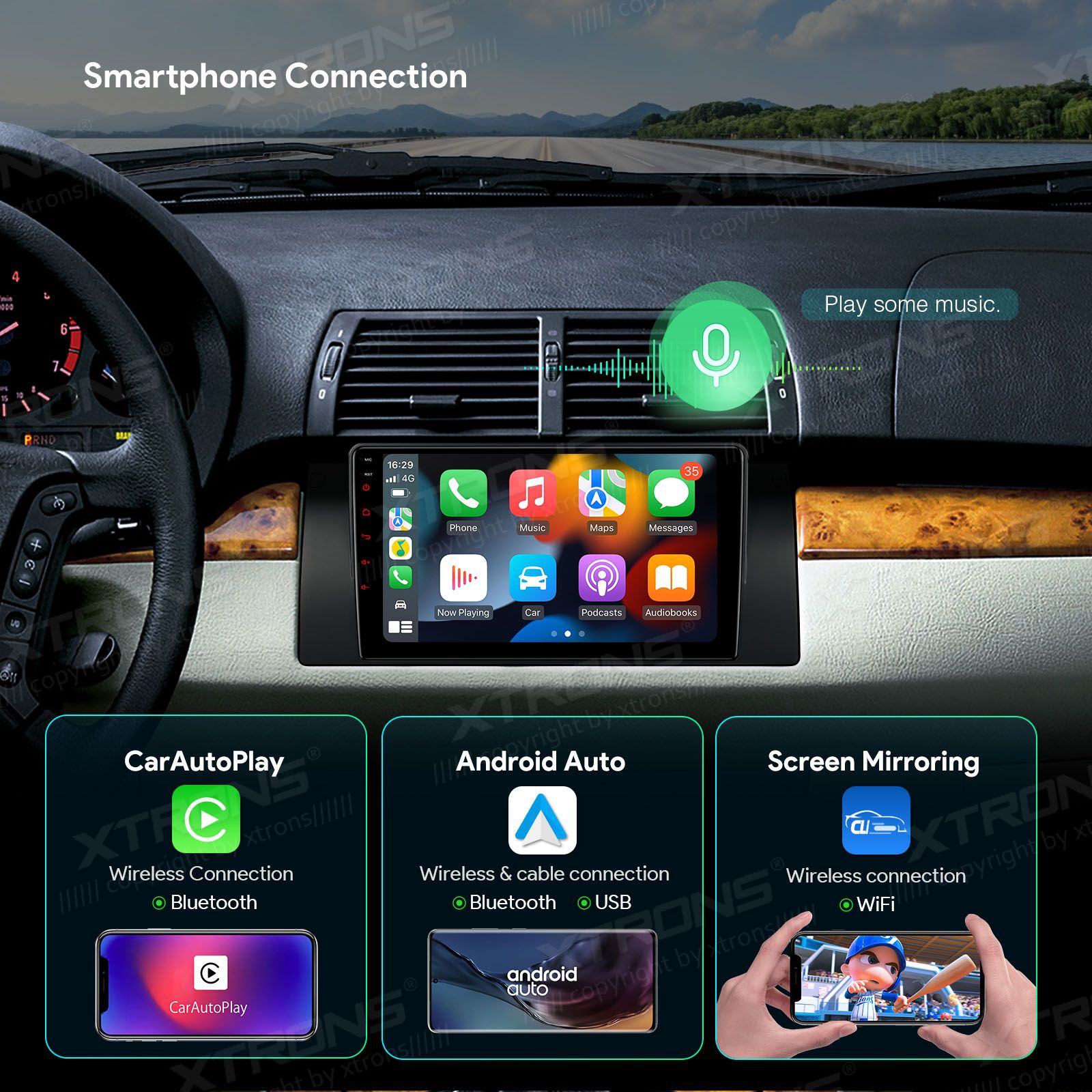 Rádio Xtrons Android 13 9" Octa-core 4GB 64GB BMW X5 E53 1999-2006 - Image 14