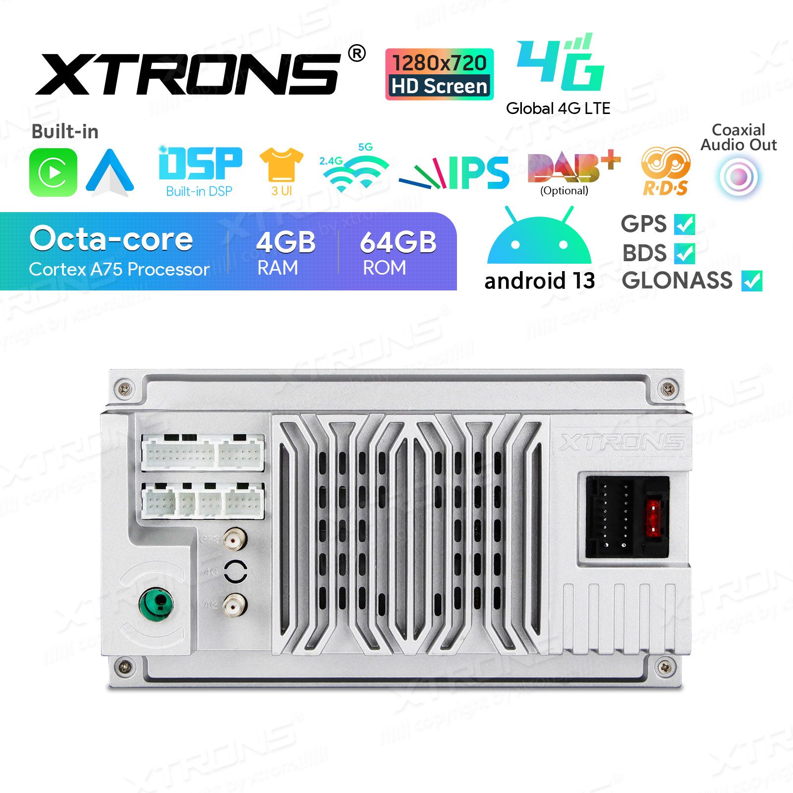 Rádio Xtrons Android 13 9" Octa-core 4GB 64GB BMW X5 E53 1999-2006 - Image 10