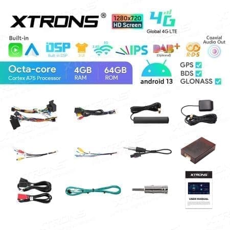 Rádio Xtrons Android 13 9" Octa-Core 4GB 64GB Mercedes E-Class W211 2002-2008 CLS Class W219 2005-2006 - Image 12