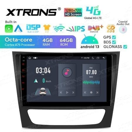 Rádio Xtrons Android 13 9" Octa-Core 4GB 64GB Mercedes E-Class W211 2002-2008 CLS Class W219 2005-2006 - Image 4
