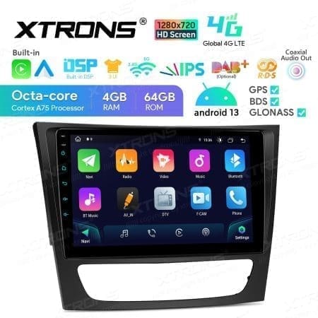 Rádio Xtrons Android 13 9" Octa-Core 4GB 64GB Mercedes E-Class W211 2002-2008 CLS Class W219 2005-2006 - Image 8