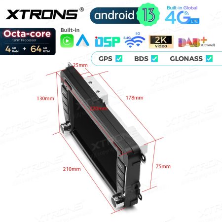Rádio Xtrons Android 13 7" Octa-Core VW Skoda e Seat 4GB 64GB - Image 12