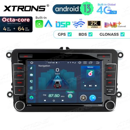 Rádio Xtrons Android 13 7" Octa-Core VW Skoda e Seat 4GB 64GB - Image 3