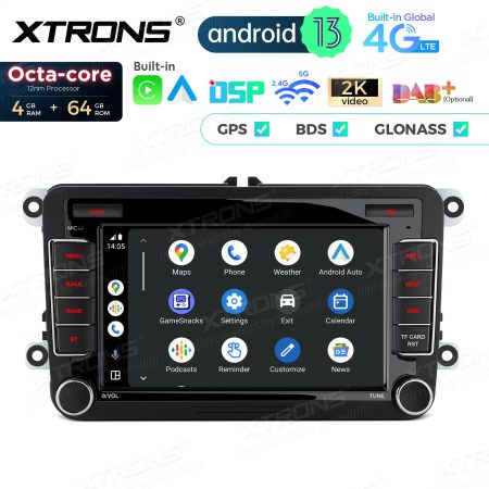 Rádio Xtrons Android 13 7" Octa-Core VW Skoda e Seat 4GB 64GB - Image 6