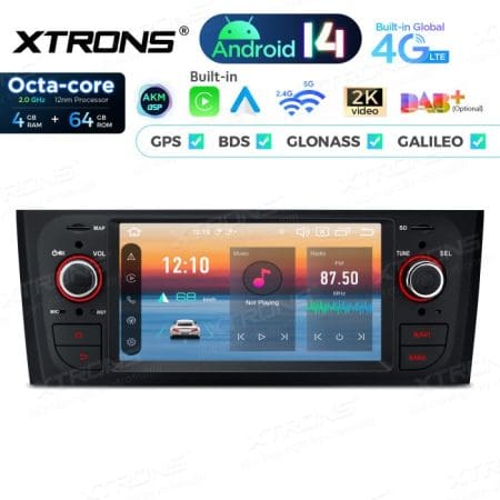 Rádio Xtrons Android 14 6.1" Octa-Core 4GB 64GB Fiat Grande Punto (2005-2009) Linea (2007-2011) - Image 3