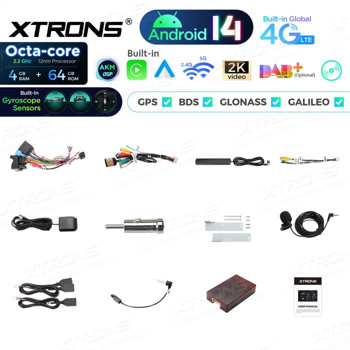 Rádio Xtrons Android 14 7" Octa-Core BMW E39 (1995-2003) 4GB 64GB com leitor CD/DVD - Image 11