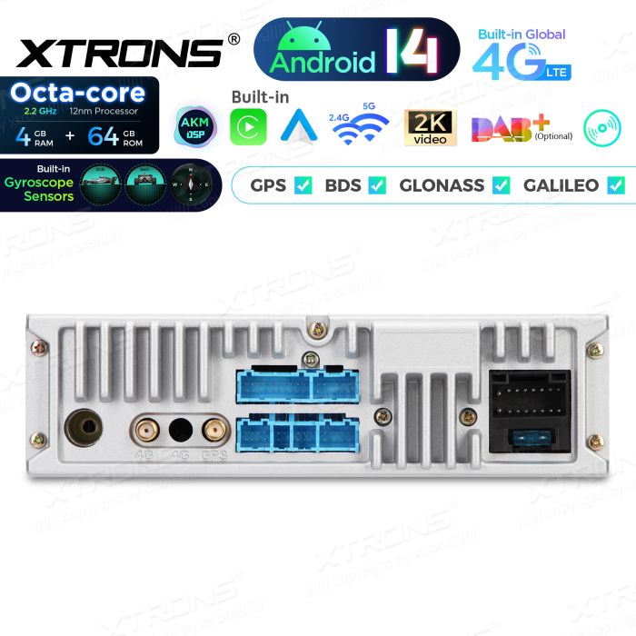 Rádio Xtrons Android 14 7" Octa-Core BMW E39 (1995-2003) 4GB 64GB com leitor CD/DVD - Image 9