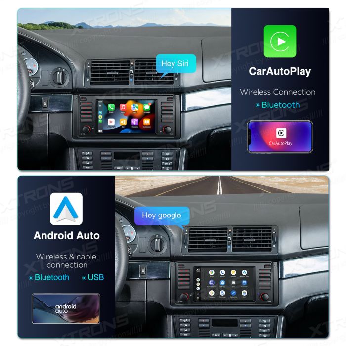 Rádio Xtrons Android 14 7" Octa-Core BMW E39 4GB 64GB 1995-2003 - Image 2