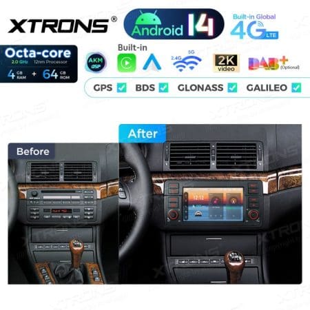 Rádio Android 14 7" Octa-core  BMW  E46 (98-06) Rover 75 (99-05) MG ZT  (01-05) 4GB 64GB - Image 14