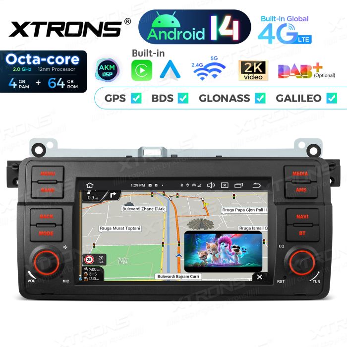 Rádio Android 14 7" Octa-core BMW E46 (98-06) Rover 75 (99-05) MG ZT (01-05) 4GB 64GB - Image 7