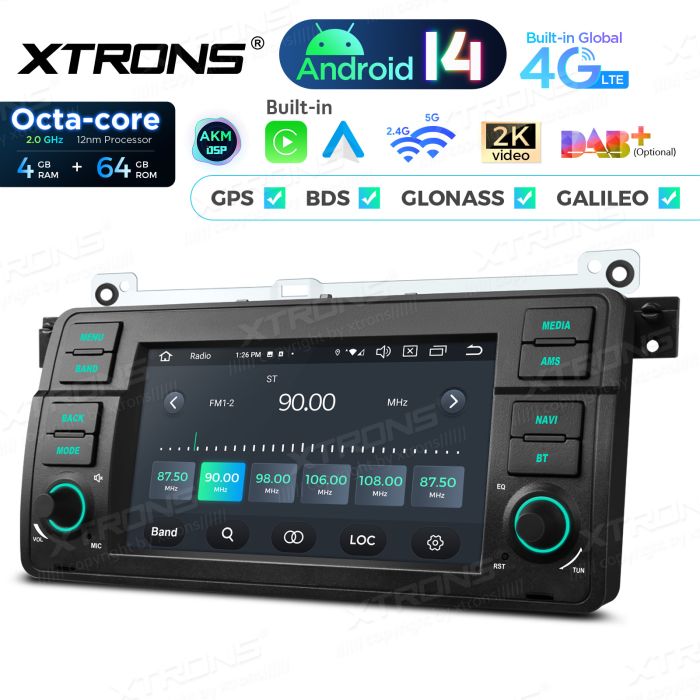Rádio Android 14 7" Octa-core BMW E46 (98-06) Rover 75 (99-05) MG ZT (01-05) 4GB 64GB - Image 9