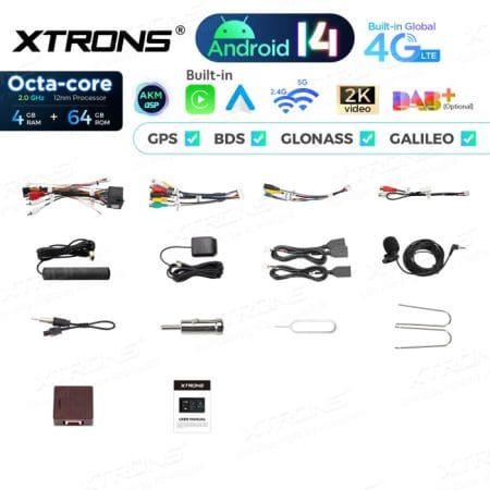 Rádio Xtrons Android 14 7" Octa-Core Fiat 500 (2007-2015) 4GB 64GB (creme) - Image 14