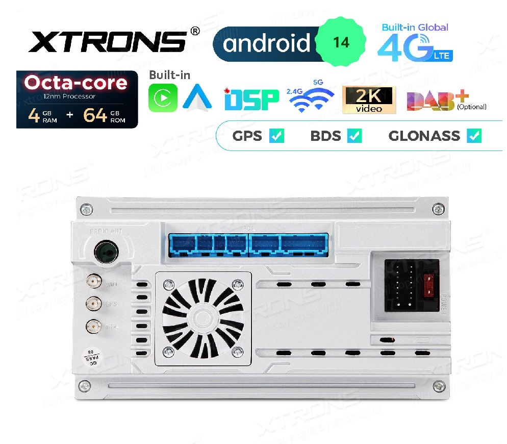 Rádio Xtrons Android 14 7" Octa-Core 4GB 64GB Ford Focus Mondeo C-Max (2008-2011) - Image 5