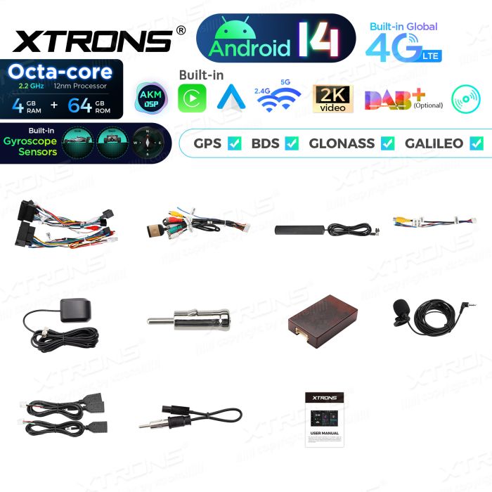 Rádio Xtrons Android 14 7" Octa-Core Mercedes-Benz E-W211 (2002-2008) CLS W219 (2005-2006) 4GB 64GB - Image 11