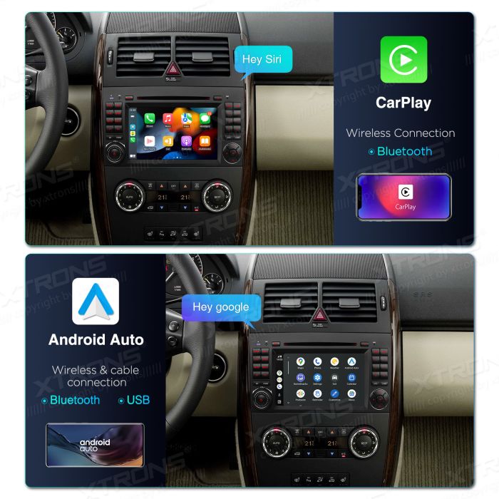 Rádio Xtrons Android 14 7" Octa-Core Mercedes A W169 B W245 Viano Vito W639 Sprinter W906 VW Crafter 7" - Image 13