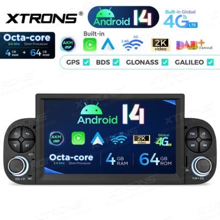Rádio Xtrons Android 14 7" Octa-Core 4GB 64GB Fiat Panda (2013-2020) - Image 5