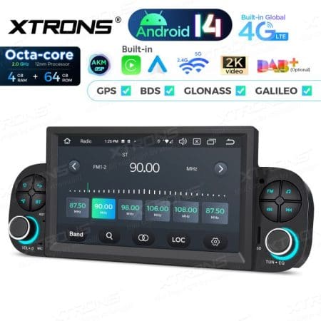 Rádio Xtrons Android 14 7" Octa-Core 4GB 64GB Fiat Panda (2013-2020) - Image 9