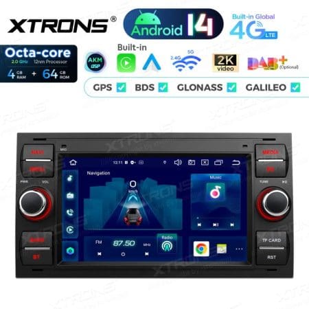 Rádio Xtrons Android 14 7" Octa-Core Ford Focus Transit Fiesta (2005-2008) 4GB 64GB - Image 4