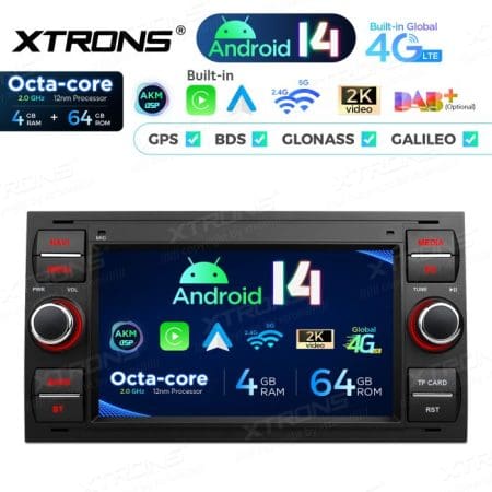 Rádio Xtrons Android 14 7" Octa-Core Ford Focus Transit Fiesta (2005-2008) 4GB 64GB - Image 5